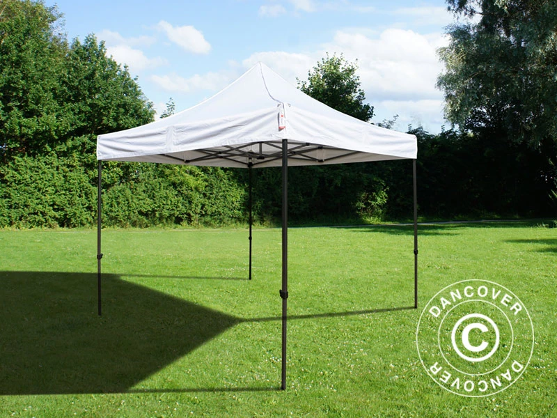 Tente Pliante FleXtents Basic V.3, 3x3m Blanc, Avec 4 Cotés 11 Tente Pliante FleXtents Basic V.3, 3x3m Blanc, Avec 4 Cotés – Image 11
