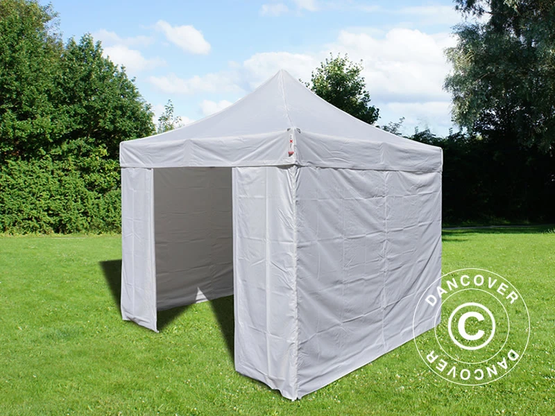 Tente Pliante FleXtents Basic V.3, 3x3m Blanc, Avec 4 Cotés 17 Tente Pliante FleXtents Basic V.3, 3x3m Blanc, Avec 4 Cotés – Image 17