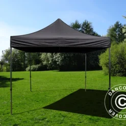 Tente Pliante FleXtents Basic V.3, 4x4m Noir, Avec 4 Cotés -Promos Jardin Natif Magasin ft135583 05