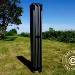 Tente Pliante FleXtents Basic V.3, 4x4m Noir, Avec 4 Cotés -Promos Jardin Natif Magasin ft135583 055