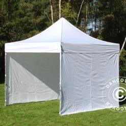 Tente Pliante FleXtents PRO Steel 3x3m Blanc, Avec 4 Cotés -Promos Jardin Natif Magasin ft135717 03