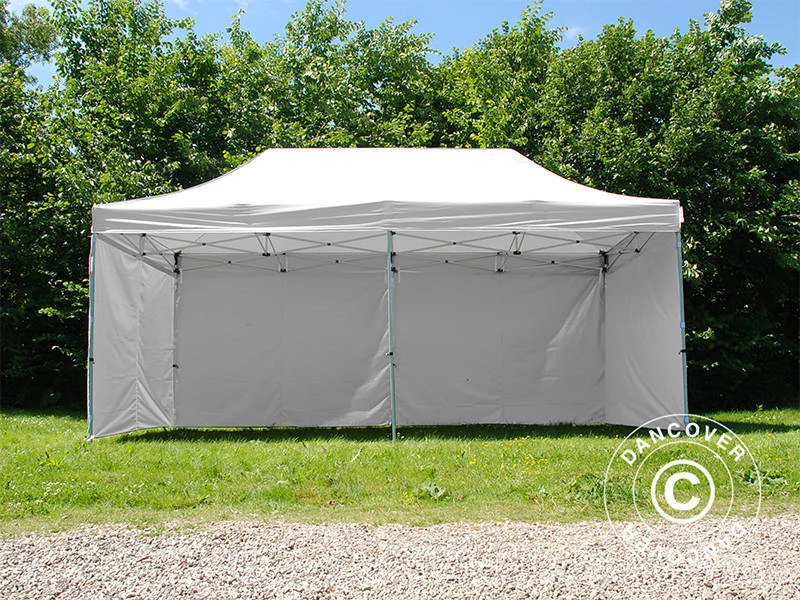 Tente Pliante FleXtents PRO Steel 3x6m Blanc, Avec 6 Cotés 8 Tente Pliante FleXtents PRO Steel 3x6m Blanc, Avec 6 Cotés – Image 8