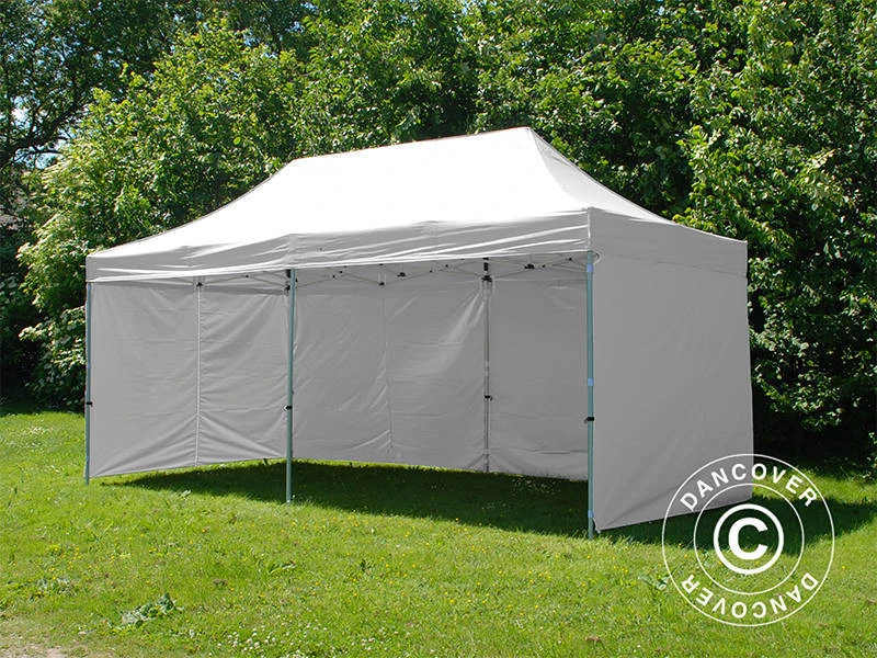 Tente Pliante FleXtents PRO Steel 3x6m Blanc, Avec 6 Cotés 9 Tente Pliante FleXtents PRO Steel 3x6m Blanc, Avec 6 Cotés – Image 9