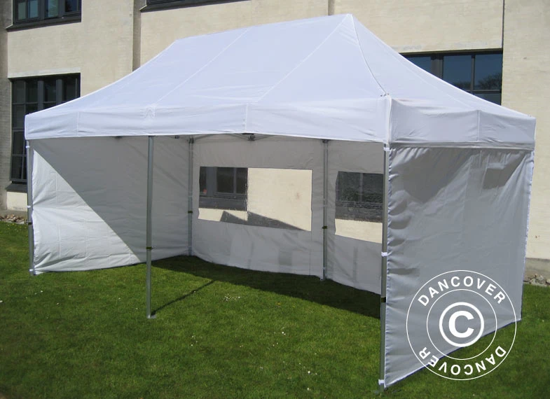 Tente Pliante FleXtents PRO Steel 3x6m Blanc, Avec 6 Cotés 12 Tente Pliante FleXtents PRO Steel 3x6m Blanc, Avec 6 Cotés – Image 12
