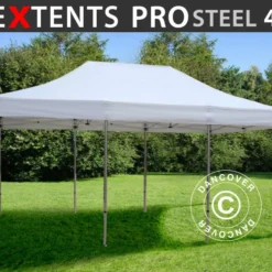Tente Pliante FleXtents PRO Steel 4x6m Blanc