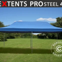 Tente Pliante FleXtents PRO Steel 4x8m Bleu