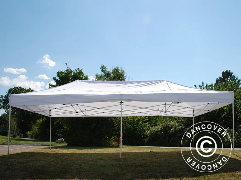Tente Pliante FleXtents PRO Steel 4x8m Blanc, Avec 6 Cotés 8 Tente Pliante FleXtents PRO Steel 4x8m Blanc, Avec 6 Cotés – Image 8