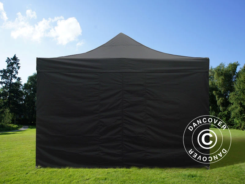 Tente Pliante FleXtents PRO Steel 4x8m Noir, Avec 6 Cotés 8 Tente Pliante FleXtents PRO Steel 4x8m Noir, Avec 6 Cotés – Image 8