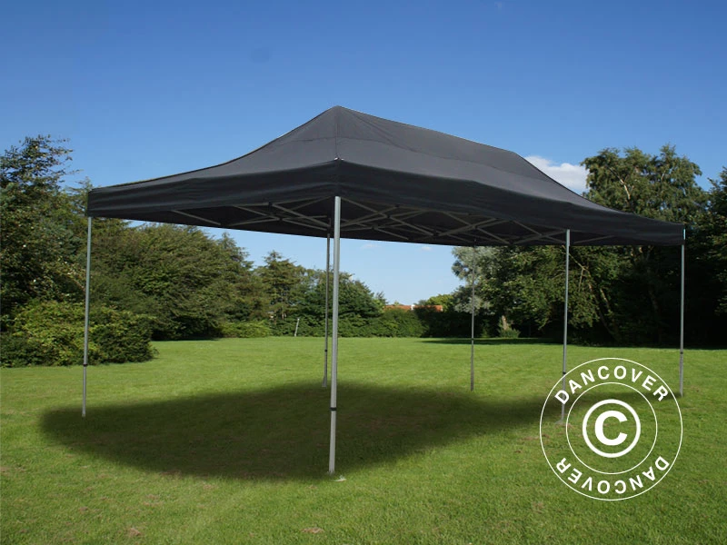 Tente Pliante FleXtents PRO Steel 4x8m Noir, Avec 6 Cotés 9 Tente Pliante FleXtents PRO Steel 4x8m Noir, Avec 6 Cotés – Image 9