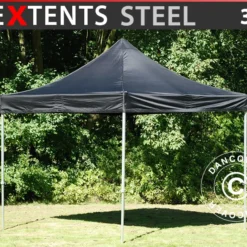 Tente Pliante FleXtents Steel 3x3m Noir