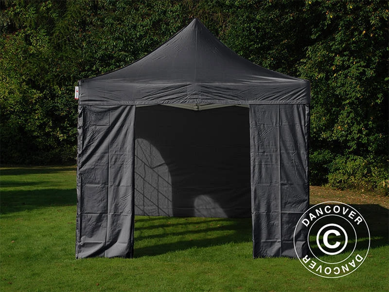 Tente Pliante FleXtents Steel 3x6m Noir, Avec 4 Cotés 3 Tente Pliante FleXtents Steel 3x6m Noir, Avec 4 Cotés – Image 3