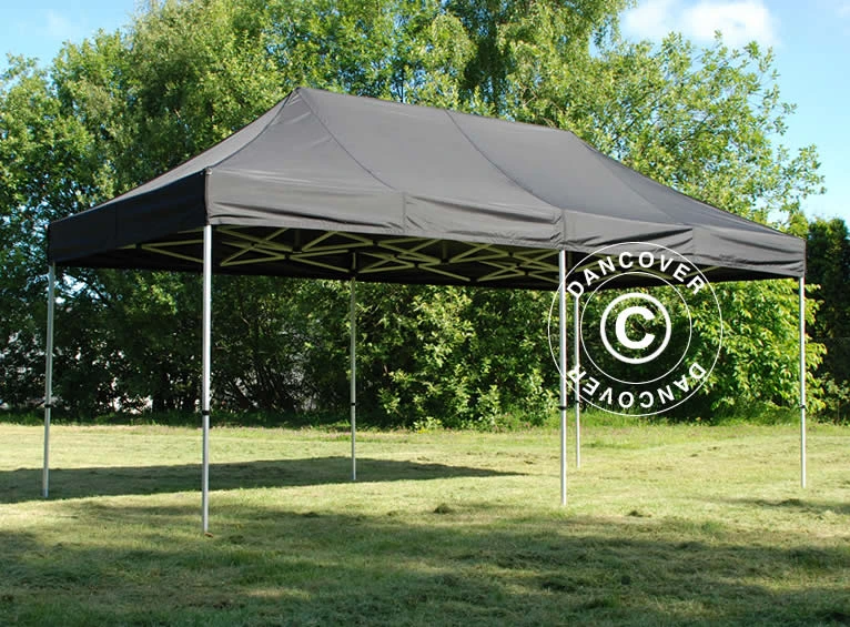 Tente Pliante FleXtents Steel 3x6m Noir, Avec 4 Cotés 7 Tente Pliante FleXtents Steel 3x6m Noir, Avec 4 Cotés – Image 7