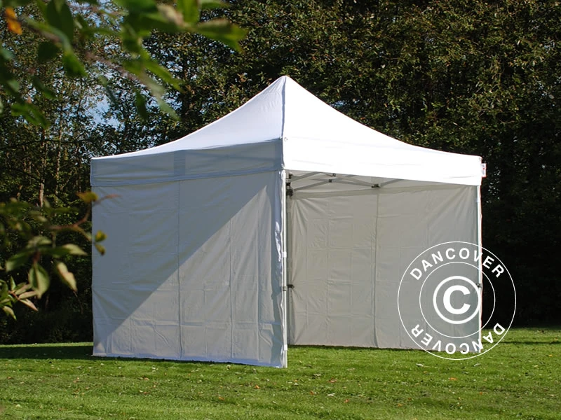 Tente Pliante FleXtents Steel 4x4m Blanc, Avec 4 Cotés 2 Tente Pliante FleXtents Steel 4x4m Blanc, Avec 4 Cotés – Image 2