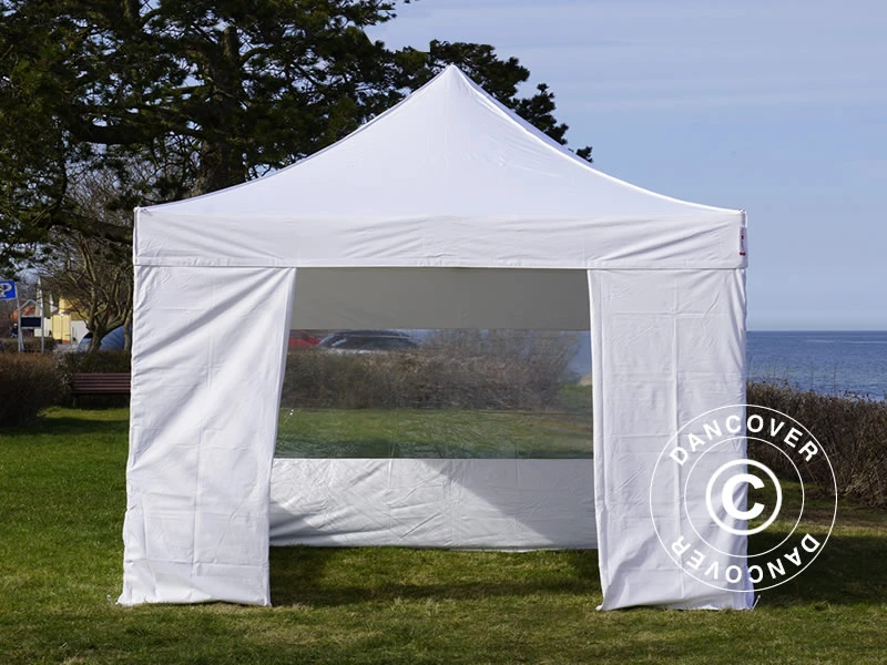 Tente Pliante FleXtents Steel 4x4m Blanc, Avec 4 Cotés 3 Tente Pliante FleXtents Steel 4x4m Blanc, Avec 4 Cotés – Image 3