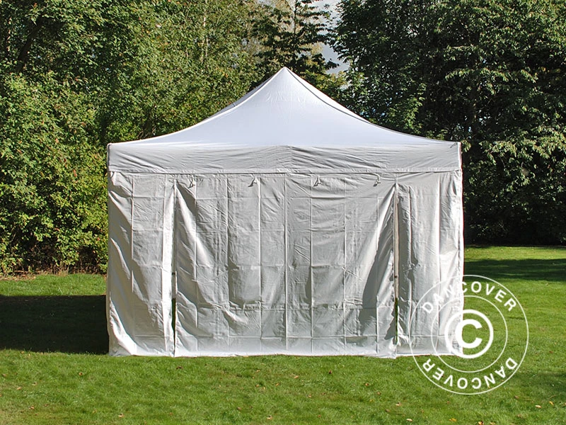 Tente Pliante FleXtents Steel 4x4m Blanc, Avec 4 Cotés 7 Tente Pliante FleXtents Steel 4x4m Blanc, Avec 4 Cotés – Image 7