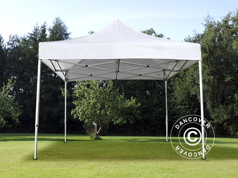 Tente Pliante FleXtents Steel 4x4m Blanc, Avec 4 Cotés 8 Tente Pliante FleXtents Steel 4x4m Blanc, Avec 4 Cotés – Image 8