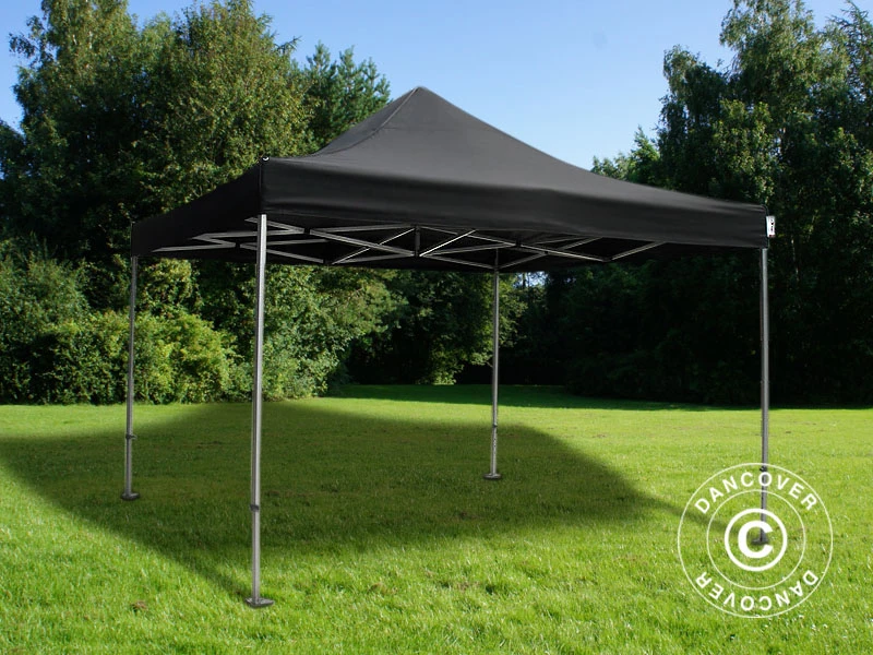Tente Pliante FleXtents Steel 4x4m Noir 3 Tente Pliante FleXtents Steel 4x4m Noir – Image 3