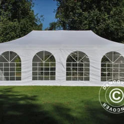 Tente Pliante FleXtents Steel 8x8m Blanc, 8 Parois Latérales Inclus -Promos Jardin Natif Magasin ft135938 05
