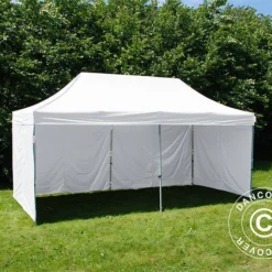 Tente Pliante FleXtents® Steel, Tente Médicale Et D’urgence, 3x6m, Blanc, 6 Parois Latérales Incluses -Promos Jardin Natif Magasin ft135996 05