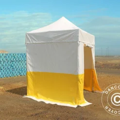 Tente Pliante FleXtents® PRO 2x2m, PVC, Tente De Chantier, Ignifuge, 4 Parois Latérales Incluses -Promos Jardin Natif Magasin ft18247 03