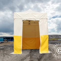 Tente Pliante FleXtents® PRO 2x2m, PVC, Tente De Chantier, Ignifuge, 4 Parois Latérales Incluses -Promos Jardin Natif Magasin ft18247 05