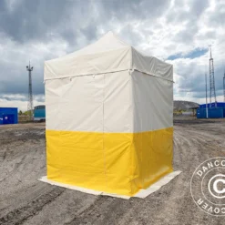 Tente Pliante FleXtents® PRO 2x2m, PVC, Tente De Chantier, Ignifuge, 4 Parois Latérales Incluses -Promos Jardin Natif Magasin ft18247 07