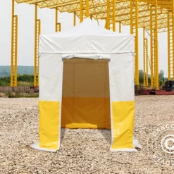 Tente Pliante FleXtents® PRO 2x2m, PVC, Tente De Chantier, Ignifuge, 4 Parois Latérales Incluses -Promos Jardin Natif Magasin ft18247 08