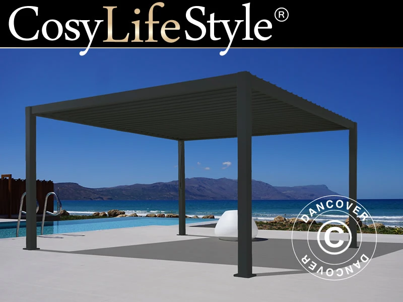 Pergola Bioclimatique Mirador, 3x3,6m, Anthracite 1 Pergola Bioclimatique Mirador, 3x3,6m, Anthracite