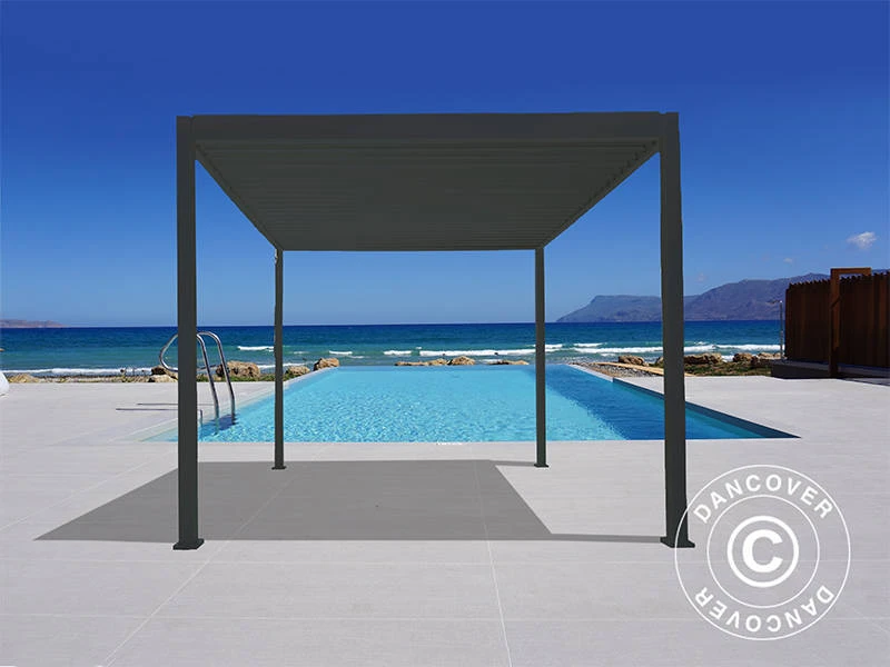 Pergola Bioclimatique Mirador, 3x3,6m, Anthracite 2 Pergola Bioclimatique Mirador, 3x3,6m, Anthracite – Image 2