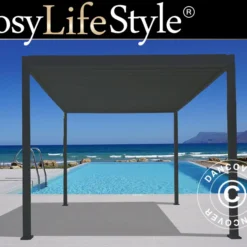 Pergola Bioclimatique Mirador, 3,6x3,6m, Anthracite