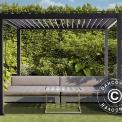 Pergola Bioclimatique Mirador, 3,6x3,6m, Anthracite -Promos Jardin Natif Magasin pa112050 0012