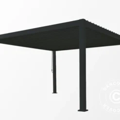 Pergola Bioclimatique Mirador, 3,6x3,6m, Anthracite -Promos Jardin Natif Magasin pa112050 03