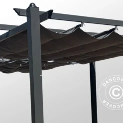 Tonnelle De Jardin Pergola Santa Cruz, 3x6m, Noir/Gris -Promos Jardin Natif Magasin pa149020 031