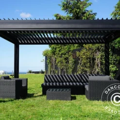 Pergola Bioclimatique San Pablo, 3x4m, Noir -Promos Jardin Natif Magasin pa153000 031