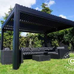 Pergola Bioclimatique San Pablo, 3x4m, Noir -Promos Jardin Natif Magasin pa153000 032