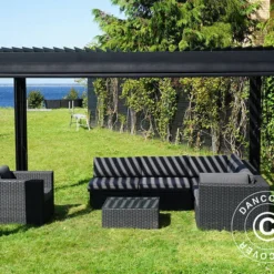 Pergola Bioclimatique San Pablo, 3x4m, Noir -Promos Jardin Natif Magasin pa153000 034