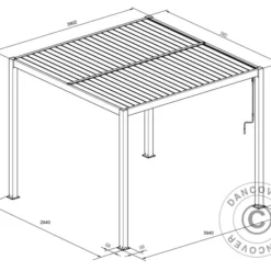 Pergola Bioclimatique San Pablo, 3x4m, Noir -Promos Jardin Natif Magasin pa153000 999