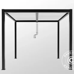 Pergola Bioclimatique San Pablo, 3x4m, Noir/Blanc 8 Pergola Bioclimatique San Pablo, 3x4m, Noir/Blanc -Promos Jardin Natif Magasin pa153002 03