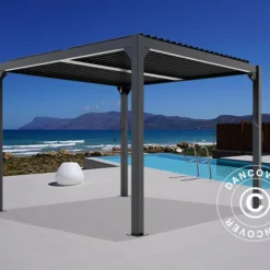 Pergola Bioclimatique San Pablo, 4x4m, Noir 11 Pergola Bioclimatique San Pablo, 4x4m, Noir -Promos Jardin Natif Magasin pa153010 002