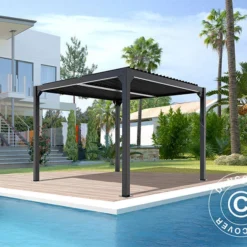 Pergola Bioclimatique San Pablo, 4x4m, Noir 13 Pergola Bioclimatique San Pablo, 4x4m, Noir -Promos Jardin Natif Magasin pa153010 011