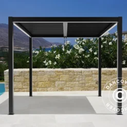 Pergola Bioclimatique San Pablo, 4x4m, Noir 14 Pergola Bioclimatique San Pablo, 4x4m, Noir -Promos Jardin Natif Magasin pa153010 012