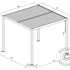 Pergola Bioclimatique San Pablo, 4x4m, Noir 17 Pergola Bioclimatique San Pablo, 4x4m, Noir -Promos Jardin Natif Magasin pa153010 999