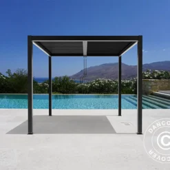 Pergola Bioclimatique San Pablo, 3x3m, Noir -Promos Jardin Natif Magasin pa153015 012