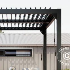 Pergola Bioclimatique San Pablo, 3x3m, Noir -Promos Jardin Natif Magasin pa153015 031