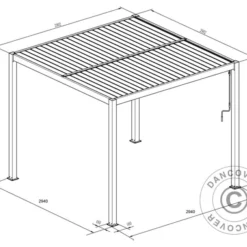 Pergola Bioclimatique San Pablo, 3x3m, Noir -Promos Jardin Natif Magasin pa153015 999