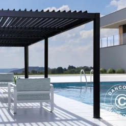Pergola Bioclimatique San Pablo, 3x5,8m, Noir 9 Pergola Bioclimatique San Pablo, 3x5,8m, Noir -Promos Jardin Natif Magasin pa153020 04