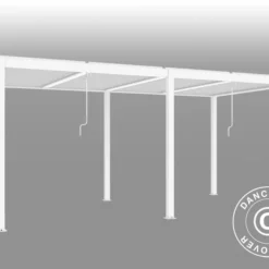 Pergola Bioclimatique San Pablo, 4x5,8m, Blanc -Promos Jardin Natif Magasin pa153026 03