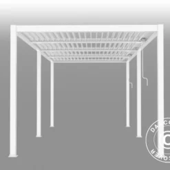 Pergola Bioclimatique San Pablo, 4x5,8m, Blanc -Promos Jardin Natif Magasin pa153026 04