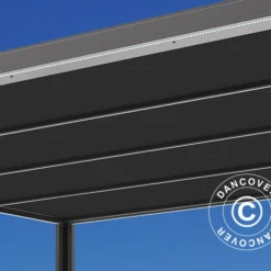 Pergola San Fernando, 3x3m, Noir/Gris Foncé -Promos Jardin Natif Magasin pa153100 02