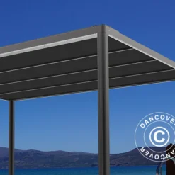 Pergola San Fernando, 4x4m, Noir/Gris Foncé -Promos Jardin Natif Magasin pa153120 03